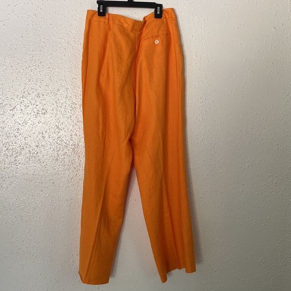 LAUREN | 2 pc suit | orange | lined | size 14 | suit | jacket | like new - Picture 3 of 10